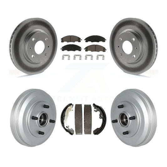 [Avant + Arrière] Kit de disque (revêtu) et plaquette (céramique) de frein pour 2009-2011 Ford Focus KGC-101973