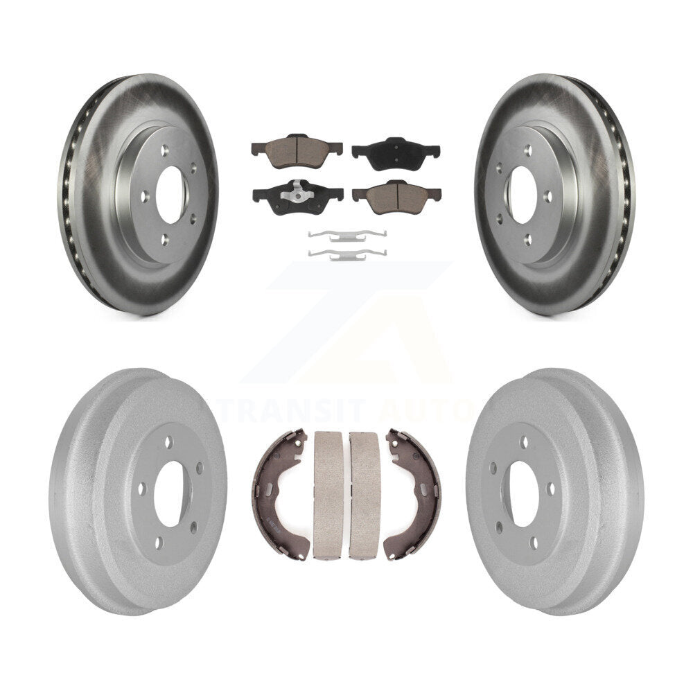 [Avant + Arrière] Kit de disque (revêtu) et plaquette (céramique) de frein pour Ford Escape Mercury Mariner Mazda Tribute KGC-101974