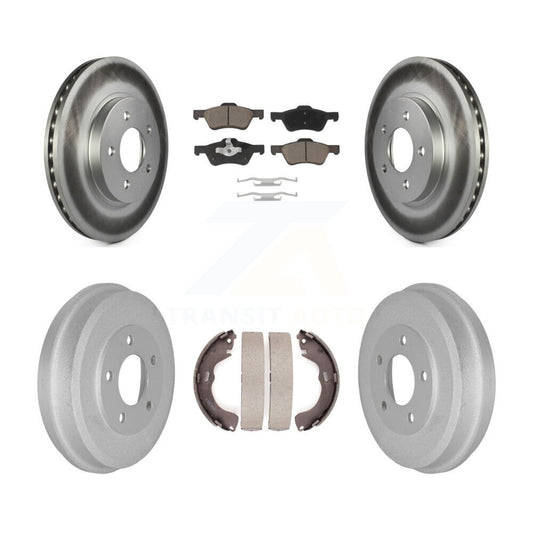 [Avant + Arrière] Kit de disque (revêtu) et plaquette (céramique) de frein pour Ford Escape Mercury Mariner Mazda Tribute KGC-101974