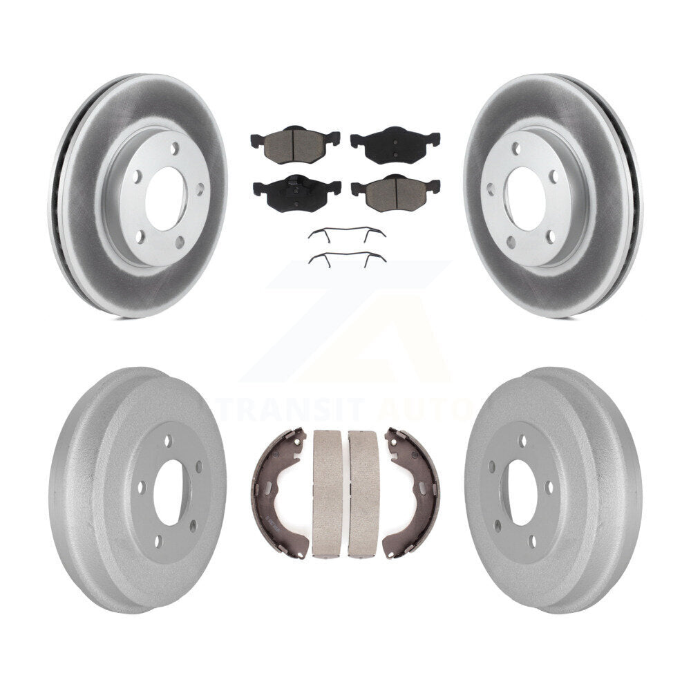 [Avant + Arrière] Kit de disque (revêtu) et plaquette (céramique) de frein pour Ford Escape Mazda Tribute Mercury Mariner KGC-101975
