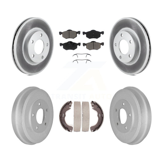 [Avant + Arrière] Kit de disque (revêtu) et plaquette (céramique) de frein pour Ford Escape Mazda Tribute Mercury Mariner KGC-101975