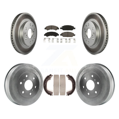 [Avant + Arrière] Kit de disque (revêtu) et plaquette (céramique) de frein pour Chevrolet Silverado 1500 GMC Sierra KGC-101977