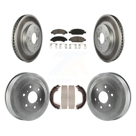 [Avant + Arrière] Kit de disque (revêtu) et plaquette (céramique) de frein pour Chevrolet Silverado 1500 GMC Sierra KGC-101977
