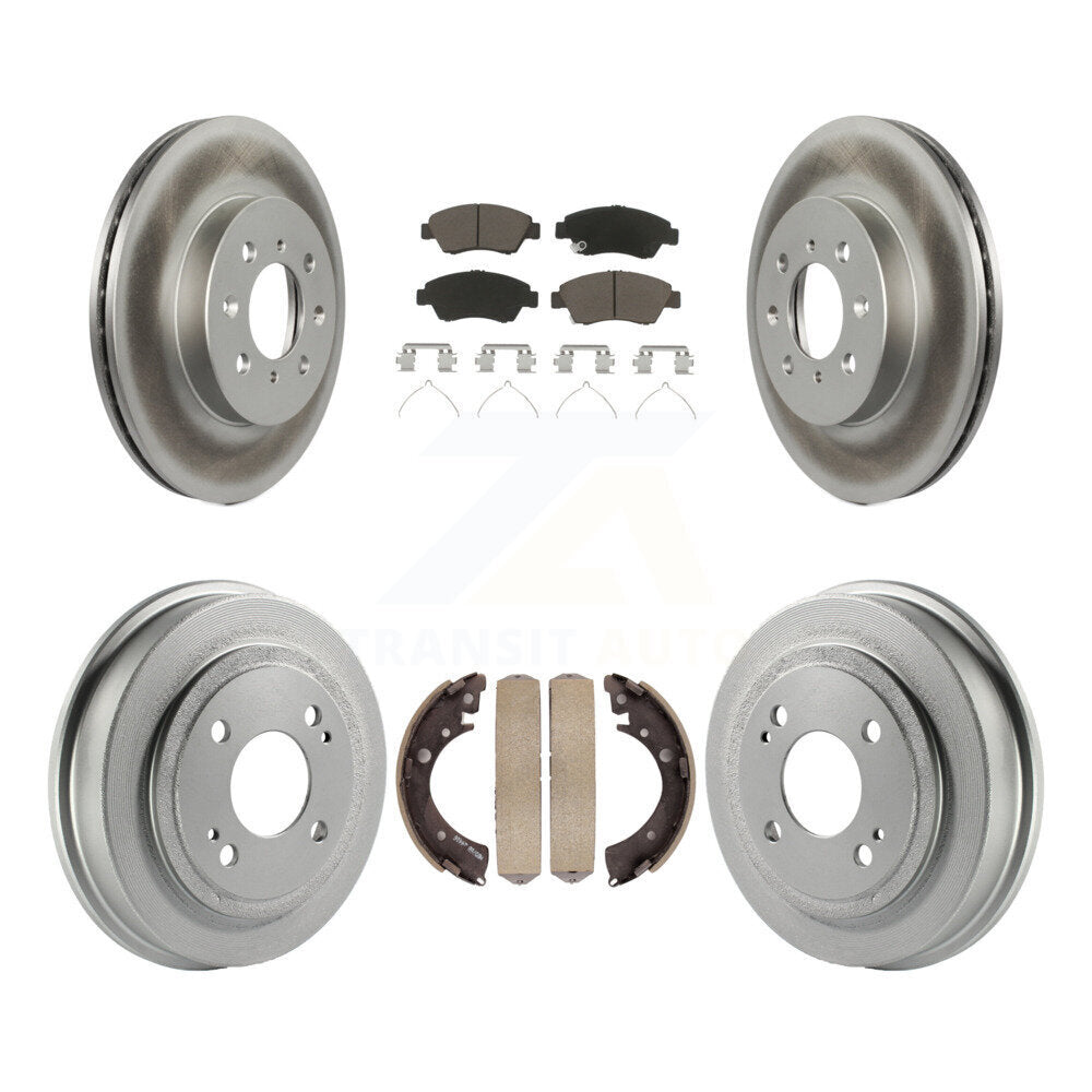 [Avant + Arrière] Kit de disque (revêtu) et plaquette (céramique) de frein pour 2007-2008 Honda Fit KGC-101978