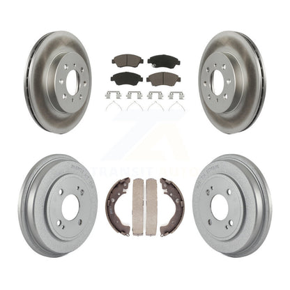 [Avant + Arrière] Kit de disque (revêtu) et plaquette (céramique) de frein pour Honda Fit KGC-101979