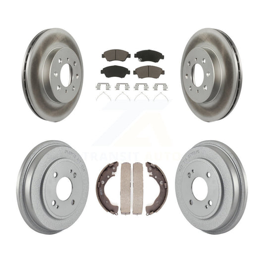 [Avant + Arrière] Kit de disque (revêtu) et plaquette (céramique) de frein pour Honda Fit KGC-101979