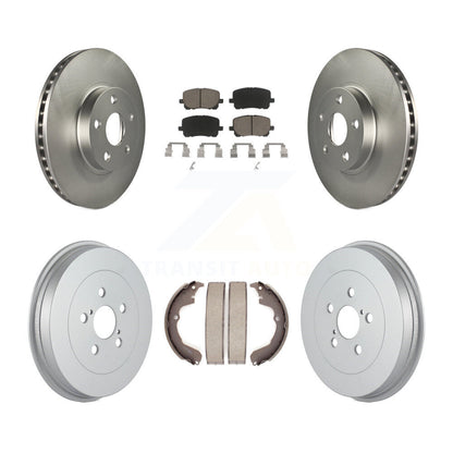 [Avant + Arrière] Kit de disque (revêtu) et plaquette (céramique) de frein pour Toyota Matrix Pontiac Vibe KGC-101988