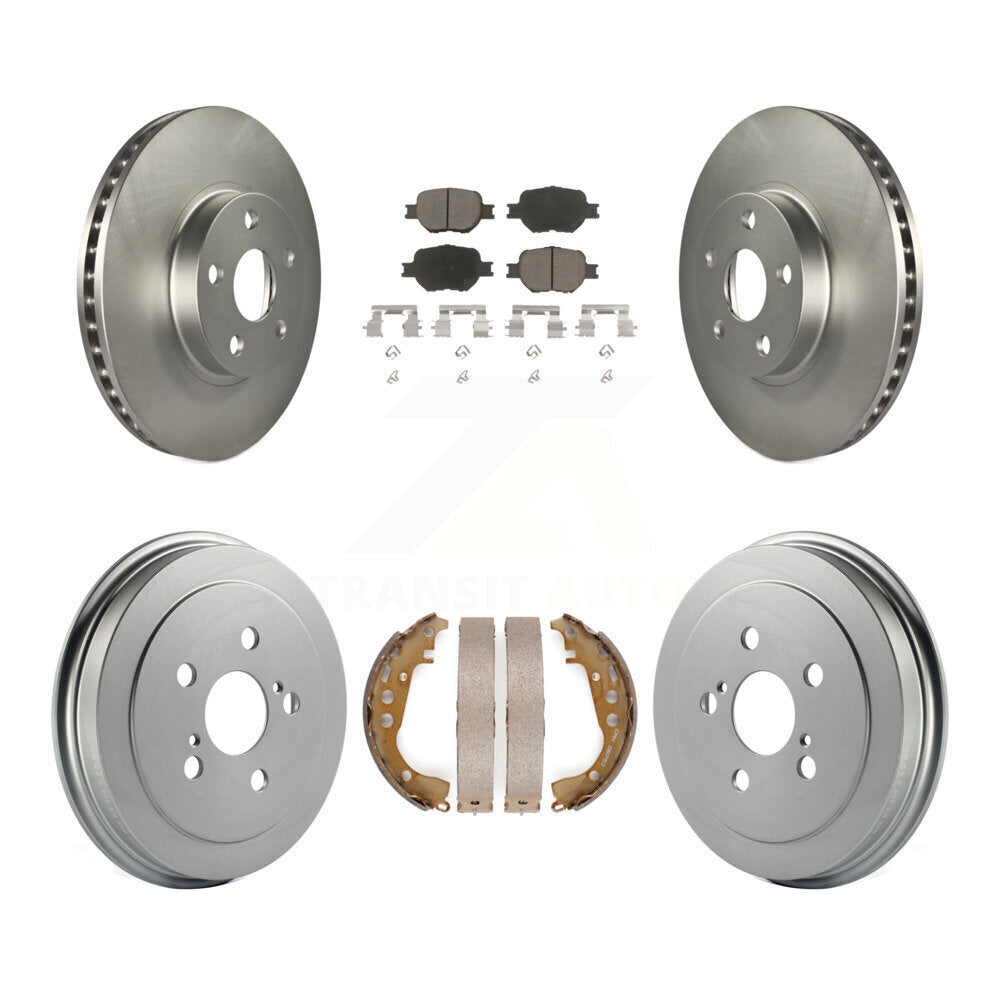[Avant + Arrière] Kit de disque (revêtu) et plaquette (céramique) de frein pour Toyota Celica KGC-101989