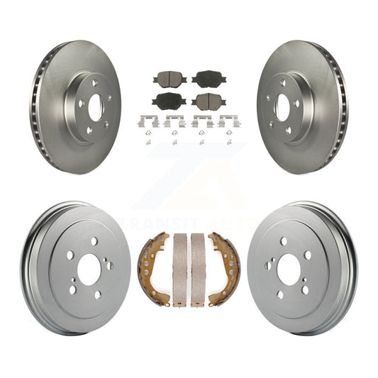 [Avant + Arrière] Kit de disque (revêtu) et plaquette (céramique) de frein pour Toyota Celica KGC-101989