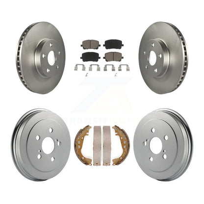 [Avant + Arrière] Kit de disque (revêtu) et plaquette (céramique) de frein pour Toyota Corolla KGC-101990