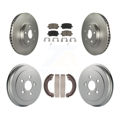 [Avant + Arrière] Kit de disque (revêtu) et plaquette (céramique) de frein pour Toyota Corolla KGC-101991