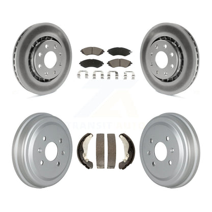 [Avant + Arrière] Kit de disque (revêtu) et plaquette (céramique) de frein pour Chevrolet Aveo Spark Aveo5 Pontiac G3 Suzuki Wave Wave5 Swift+ KGC-101993