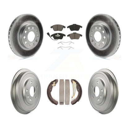 [Avant + Arrière] Kit de disque (revêtu) et plaquette (céramique) de frein pour Volkswagen Jetta Beetle avec 288mm Diameter Rotor KGC-101996