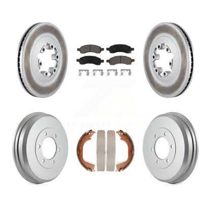 [Avant + Arrière] Kit de disque (revêtu) et plaquette (céramique) de frein pour Chevrolet Colorado GMC Canyon KGC-101997