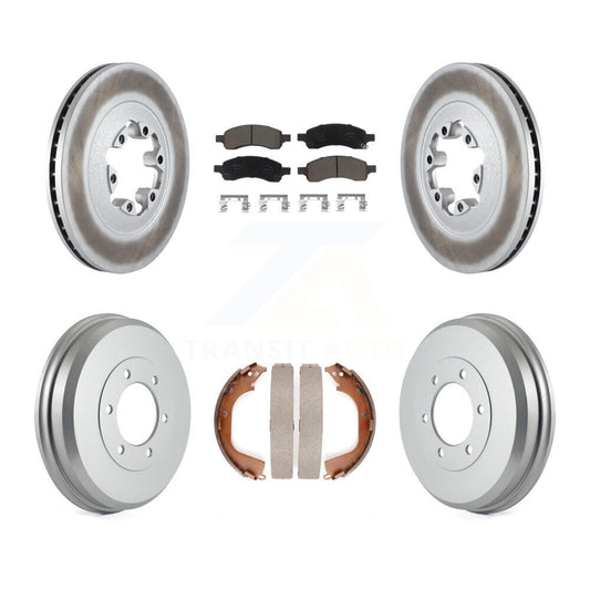[Avant + Arrière] Kit de disque (revêtu) et plaquette (céramique) de frein pour Chevrolet Colorado GMC Canyon KGC-101997