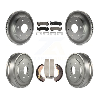[Avant + Arrière] Kit de disque (revêtu) et plaquette (céramique) de frein pour Chevrolet Silverado 1500 GMC Sierra Classic KGC-101998