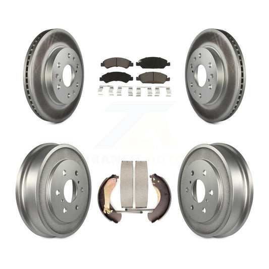[Avant + Arrière] Kit de disque (revêtu) et plaquette (céramique) de frein pour Chevrolet Silverado 1500 GMC Sierra Classic KGC-101999