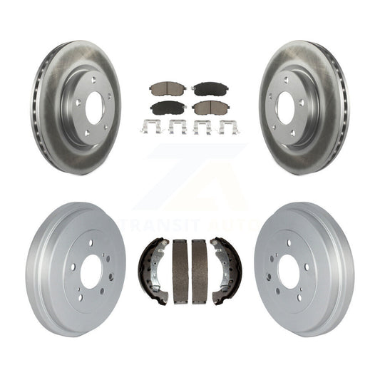 [Avant + Arrière] Kit de disque (revêtu) et plaquette (céramique) de frein pour Nissan Sentra KGC-102002