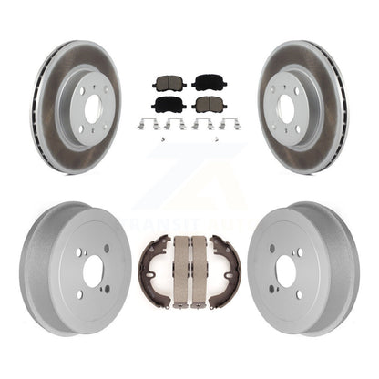 [Avant + Arrière] Kit de disque (revêtu) et plaquette (céramique) de frein pour Toyota Corolla KGC-102004