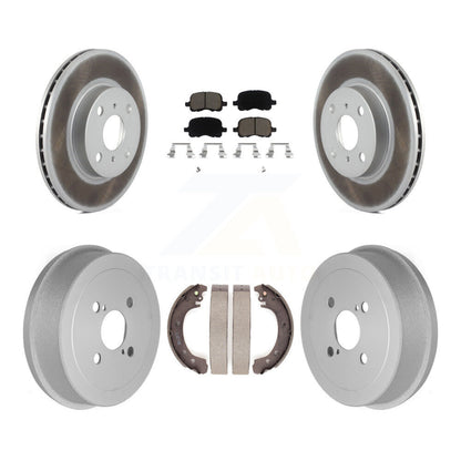 [Avant + Arrière] Kit de disque (revêtu) et plaquette (céramique) de frein pour 2002 Toyota Corolla From 04 02 KGC-102007