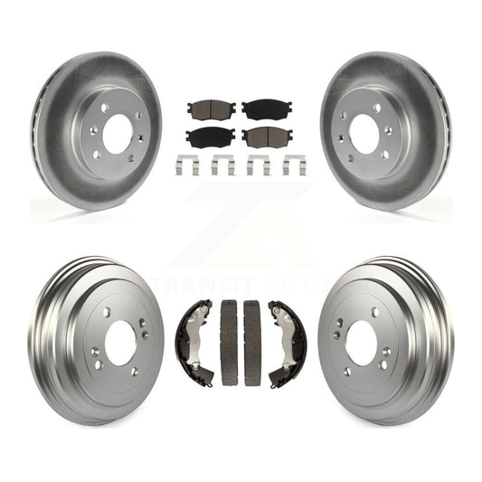 [Avant + Arrière] Kit de disque (revêtu) et plaquette (céramique) de frein pour Hyundai Accent Kia Rio Rio5 KGC-102008