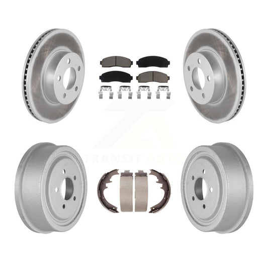 [Avant + Arrière] Kit de disque (revêtu) et plaquette (céramique) de frein pour Ford Ranger Mazda B4000 avec 10" Diameter KGC-102012