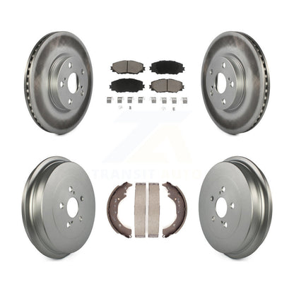 [Avant + Arrière] Kit de disque (revêtu) et plaquette (céramique) de frein pour Toyota Corolla KGC-102013
