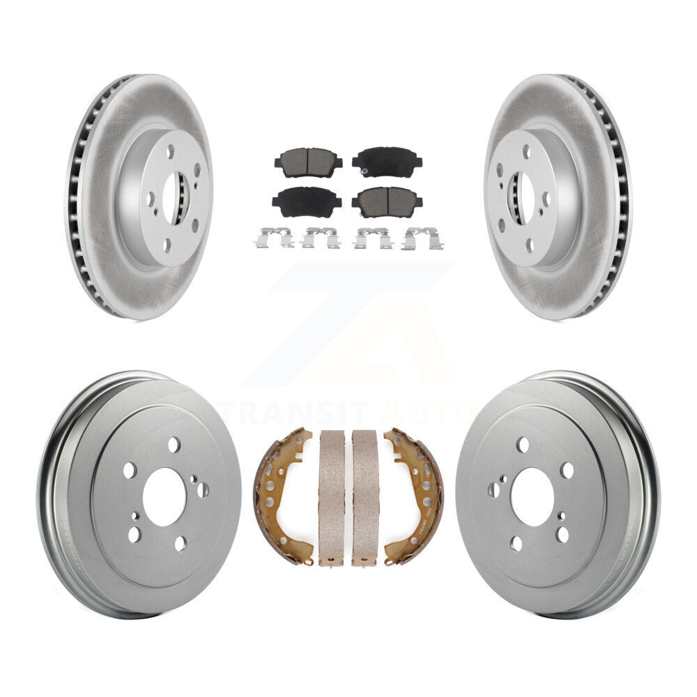 [Avant + Arrière] Kit de disque (revêtu) et plaquette (céramique) de frein pour 2004-2008 Toyota Prius KGC-102014