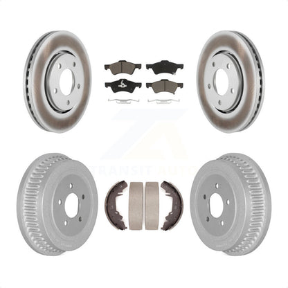 [Avant + Arrière] Kit de disque (revêtu) et plaquette (céramique) de frein pour Dodge Caravan Chrysler Voyager KGC-102017 par Transit Auto