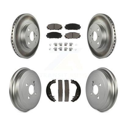 [Avant + Arrière] Kit de disque (revêtu) et plaquette (céramique) de frein pour Toyota Yaris KGC-102020