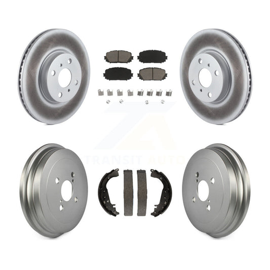 [Avant + Arrière] Kit de disque (revêtu) et plaquette (céramique) de frein pour 2012-2013 Toyota Yaris SE KGC-102021