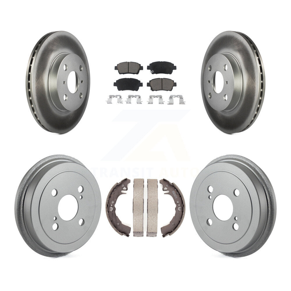 [Avant + Arrière] Kit de disque (revêtu) et plaquette (céramique) de frein pour 2001-2005 Toyota Echo KGC-102022