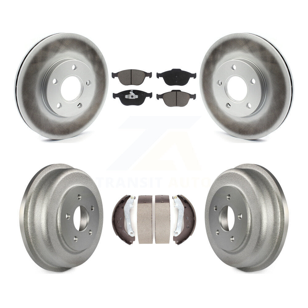 [Avant + Arrière] Kit de disque (revêtu) et plaquette (céramique) de frein pour 2010-2013 Ford Connect KGC-102023