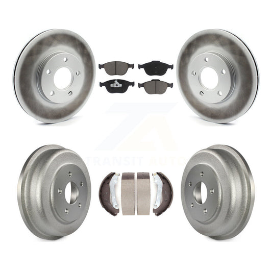 [Avant + Arrière] Kit de disque (revêtu) et plaquette (céramique) de frein pour 2010-2013 Ford Connect KGC-102023
