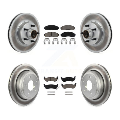 [Avant + Arrière] Kit de disque (revêtu) et plaquette (céramique) de frein pour 2010-2011 Ford Ranger RWD KGC-102032