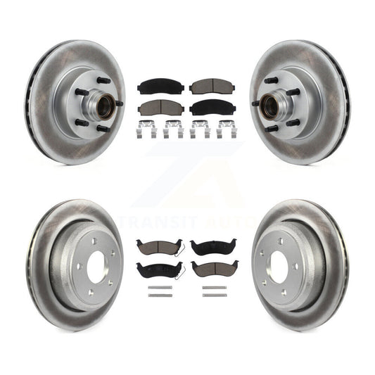 [Avant + Arrière] Kit de disque (revêtu) et plaquette (céramique) de frein pour 2010-2011 Ford Ranger RWD KGC-102032