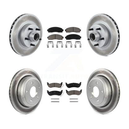 [Avant + Arrière] Kit de disque (revêtu) et plaquette (céramique) de frein pour 2010 Mazda B2300 avec 11-1 4" Diameter Rotor KGC-102033