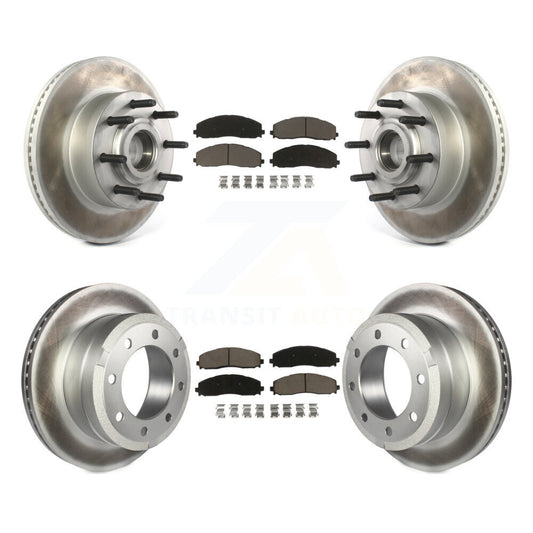 [Avant + Arrière] Kit de disque (revêtu) et plaquette (céramique) de frein pour Ford F-250 Super Duty F-350 KGC-102034