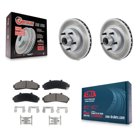 [Avant] Kit de disque (revêtu) et plaquette (céramique) de frein pour Ford Ranger Explorer Mercury Mountaineer Mazda B3000 B2500 B4000 B2300 KGC-102047