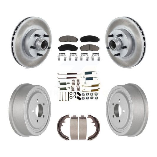 [Avant + Arrière] Kit de disque (revêtu) et plaquette (céramique) de frein pour 2006-2009 Ford Ranger RWD avec 10" Diameter KGC-102049
