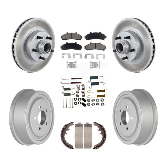 [Avant + Arrière] Kit de disque (revêtu) et plaquette (céramique) de frein pour Ford Ranger avec 10" Diameter KGC-102050