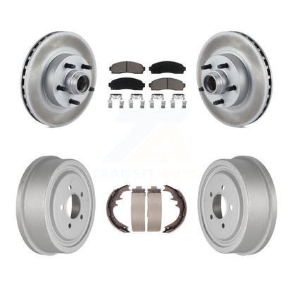 [Avant + Arrière] Kit de disque (revêtu) et plaquette (céramique) de frein pour 2006-2009 Ford Ranger RWD avec 10" Diameter KGC-102051