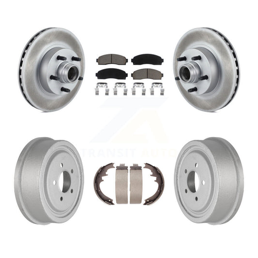 [Avant + Arrière] Kit de disque (revêtu) et plaquette (céramique) de frein pour 2006-2009 Ford Ranger RWD avec 10" Diameter KGC-102051