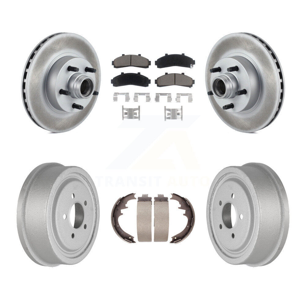 [Avant + Arrière] Kit de disque (revêtu) et plaquette (céramique) de frein pour Ford Ranger avec 10" Diameter KGC-102052