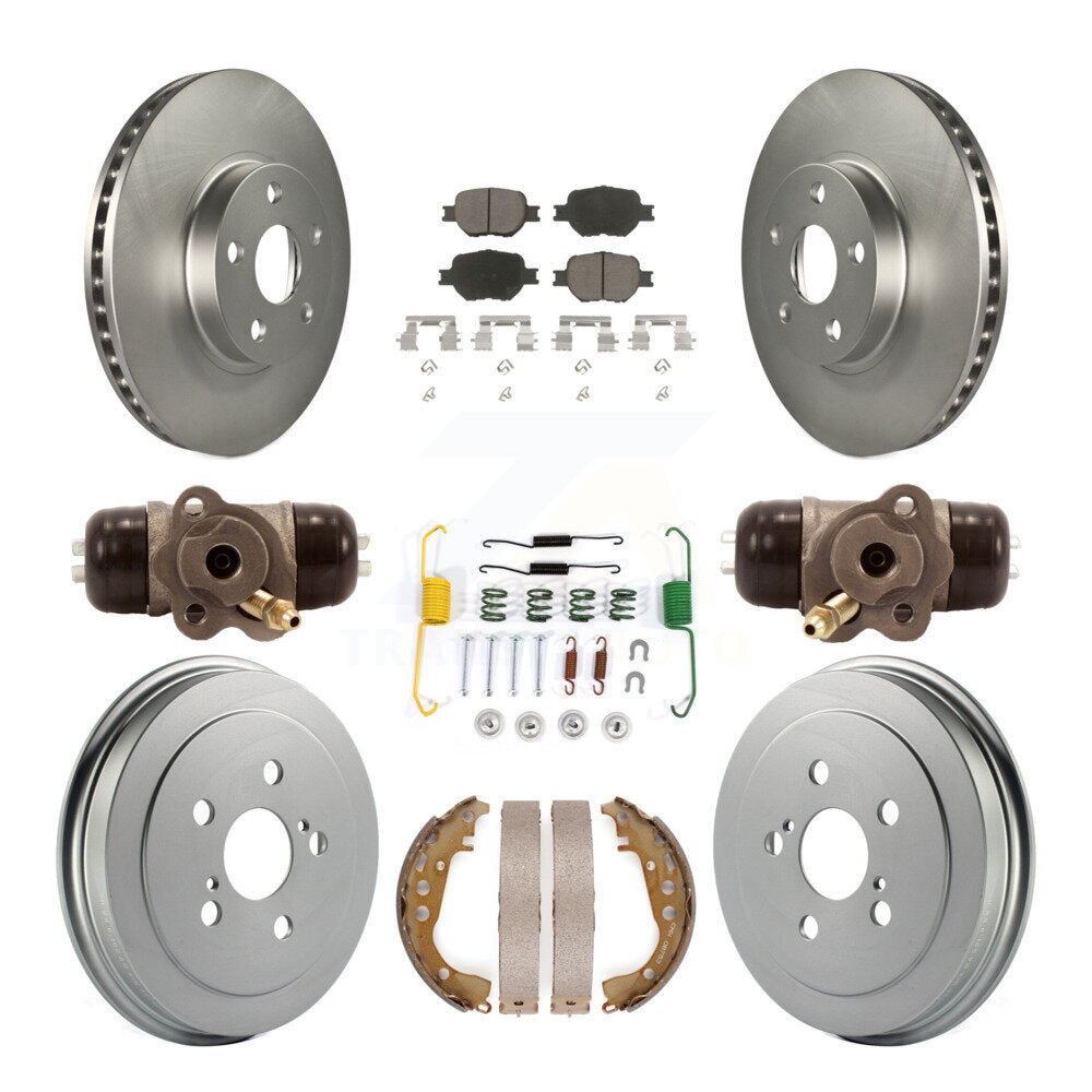 [Avant + Arrière] Kit de disque (revêtu) et plaquette (céramique) de frein pour 2003-2005 Toyota Celica KGC-102054