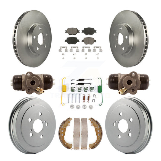 [Avant + Arrière] Kit de disque (revêtu) et plaquette (céramique) de frein pour 2003-2005 Toyota Celica KGC-102054