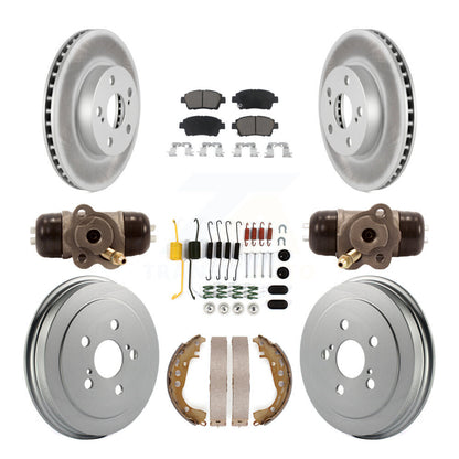 [Avant + Arrière] Kit de disque (revêtu) et plaquette (céramique) de frein pour 2004-2007 Toyota Prius KGC-102055