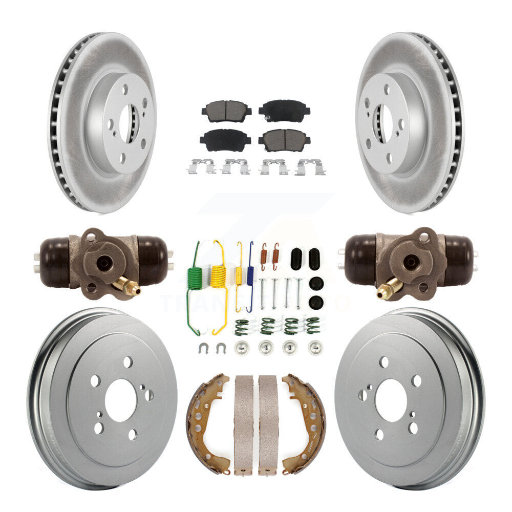 [Avant + Arrière] Kit de disque (revêtu) et plaquette (céramique) de frein pour 2008 Toyota Prius KGC-102056