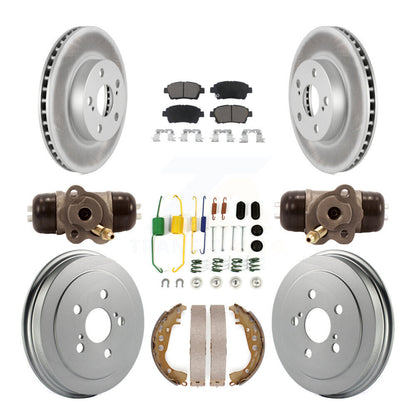 [Avant + Arrière] Kit de disque (revêtu) et plaquette (céramique) de frein pour 2008 Toyota Prius KGC-102056