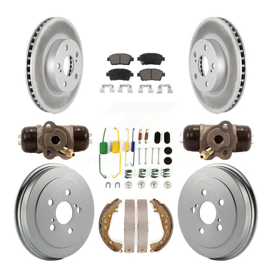 [Avant + Arrière] Kit de disque (revêtu) et plaquette (céramique) de frein pour 2008 Toyota Prius KGC-102056
